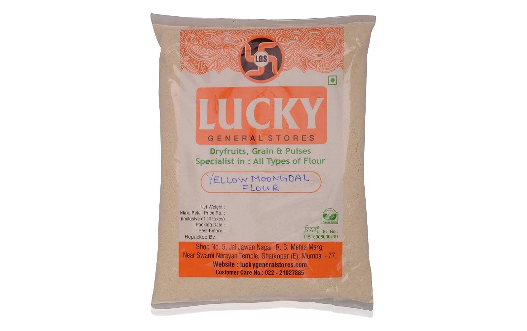Lucky General Stores Yellow Moongdal Flour    Pack  200 grams